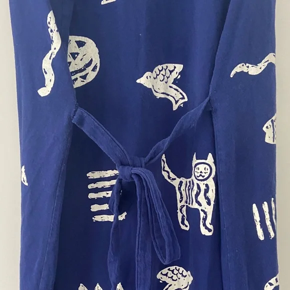 Casual Maxi Dress with fun Cat print - Picture 4 of 7